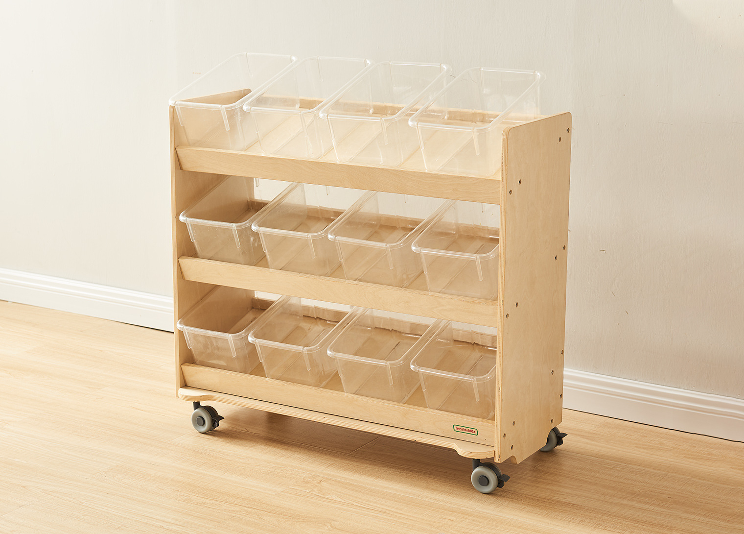 800H x 880L Mobile Inclined Shelving Unit (Trays Not Included)